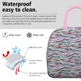 thumbnail image 3 of Insulated Lunch Bag for Women, Floral Print Oxford Fabric Lunch Box, Leakproof Thermal Cooler Tote for Work, School & Picnic, Leopard Animal Print, 3 of 5