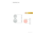 thumbnail image 3 of ANGARA Natural Double Diamond Infinity Pendant in 14K White Gold for Women (Size-2.9mm| Color-G| Clarity-VS2) | April Birthstone, Anniversary, Jewelry Gift for Women | Natural Diamond Necklace, 3 of 7