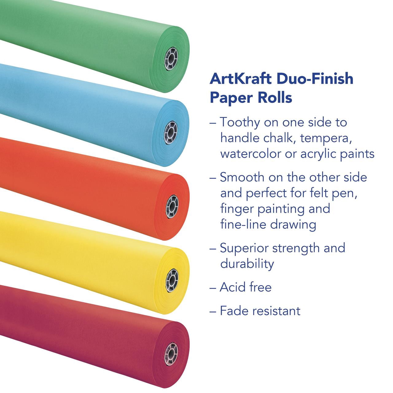 ArtKraft Duo-Finish Paper, Orange, 36" x 1,000', 1 Roll