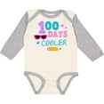 thumbnail image 3 of Inktastic 100 Days Cooler in Pink Girls Long Sleeve Baby Bodysuit, 3 of 5