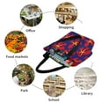 thumbnail image 6 of Salouo Red Floral for Shoppers Tote for Women Foldable Handbags with Big Capacity Casual One-Shoulder Shopping Bag Hobo Bags Fit for Office/Shopping/Park, 6 of 6
