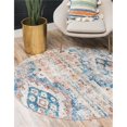 thumbnail image 1 of Unique Loom 3143028 3 ft. 3 in. x 3 ft. 3 in. Malasana Basilica Round Rug, Multi Color, 1 of 2