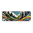 thumbnail image 2 of Vibrant Woodblock Landscapes Hallway Runner Rug 2'X6' Non-Slip Washable Carpet Runner Kitchen Entryway Laundry Bedroom, 2 of 7