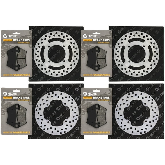 Niche Brake Rotor Pad Semi Metallic Kit for Polaris Ranger 425 ATV MK1006462