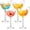 4 pcs, variant on EVHRZN 5.4 oz Stemmed Martini Glasses, 2026 New Bird Shaped Champagne Glasses, Clear Crystal Glass Bird Wine Cups for Cocktails, Champagne, Juice, Parties, Weddings, Gifts