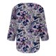 thumbnail image 4 of Fiudx Ofertas Flash Del Día Solo En Línea Blusa Holgada con Estampado de Pascua y Cuello Redondo Retro de Manga Tres Cuartos a La Moda para Mujer, 4 of 5