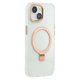 thumbnail image 1 of For iPhone 15 Case Compatible with MagSafe Kickstand TPU + PC Clear Phone Cover - Green, 1 of 5