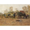 thumbnail image 2 of Hugo Mühlig 24x18 Black Ornate Framed Double Matted Museum Art Print Titled: In the Harvest (Lower Rhine) (1900), 2 of 5