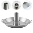 thumbnail image 3 of KAKOWELY Practical Grilled Chicken Holder Barbecue Rack Chicken Roaster Pan (Silver),12.2"X12.2"X5.51", 3 of 4