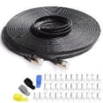 thumbnail image 2 of Cable de conexión Ethernet Cat 7 blindado de 100 pies negro, 2 of 3