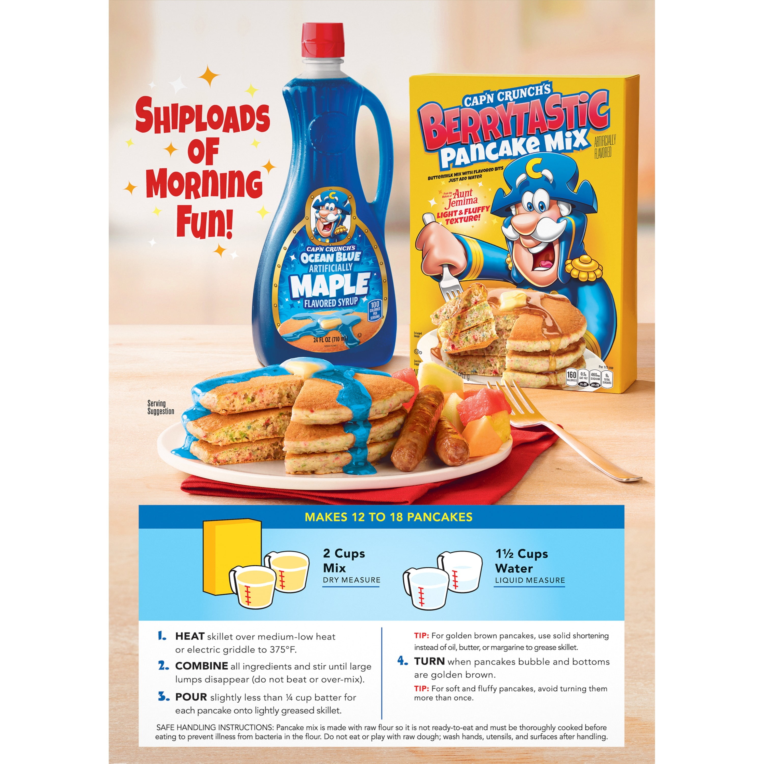 Cap n Crunch Berrytastic Pancake Mix, 32 oz - Walmart.com