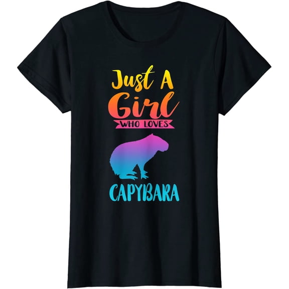 Just A Girl Who Loves Capybara Shirt Capybara Lovers Gifts