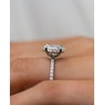 thumbnail image 4 of Solitaire Brilliance 1ct Marquise Moissanite Solitaire Engagement Ring for Women 18k White Gold Ring Size 4.5, 4 of 8