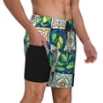 thumbnail image 2 of Lukts Lemon and Leaves Print Mens Swim Trunks Swim Shorts Quick Dry Bathing Suits for Men Beach Shorts Mesh Lining Swimming Trunks ,Bathing Suit-Large, 2 of 6