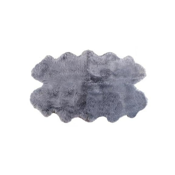 4 x 6 ft. New Zealand Quattro Sheepskin Rug - Grey