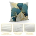 thumbnail image 4 of COMIO Throw Pillow Cover Green Plant Leaves Teal Pillow Cushion Cover Turquoise Ginkgo Leaf Cushion Case, Great for Sofa, Bedroom, Yard, Living Room Decor, 4 of 5