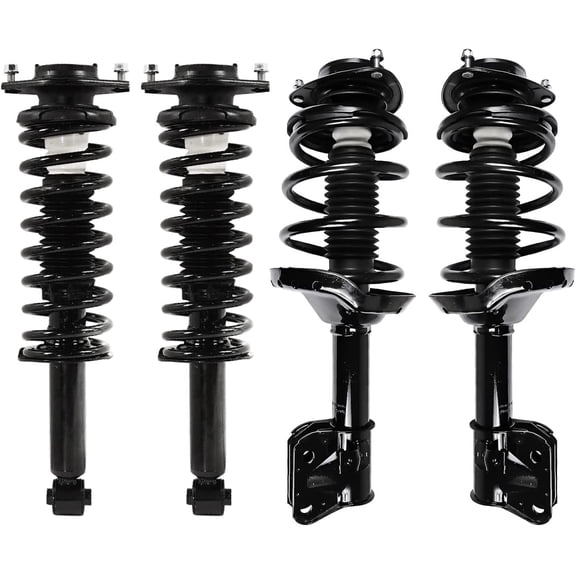 Detroit Axle - Front and Rear Struts w/ Coil Spring Suspension Kit Replacement for 2009-2013 Subaru Forester - 4pc Set