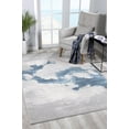 thumbnail image 2 of 8â€™ x 11â€™ Gray and Blue Abstract Clouds Area Rug, 2 of 5