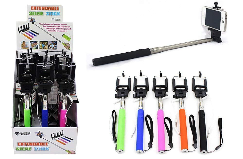 Diamond Visions 011476 Extendable Selfie Stick in Assorted Colors 1 Selfie Stick