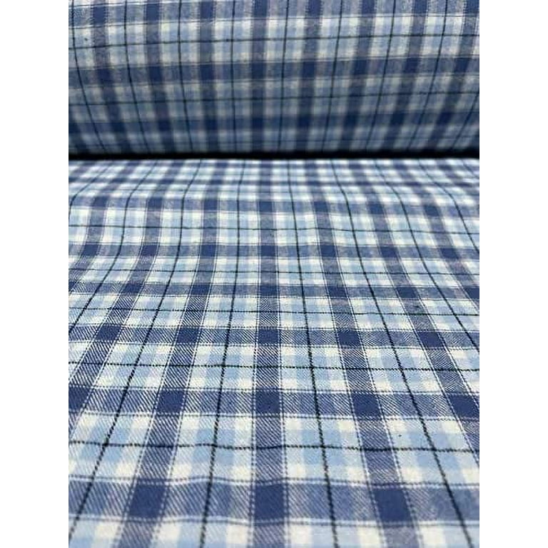 FabricLA 100% Cotton Flannel Fabric - 58/60 Inches (150 CM) - Cotton  Tartan Flannel Fabric - Use as Blanket, PJ, Shirt, Cloth Flannel Craft  Fabric - Multi, 5 Continuous Yard