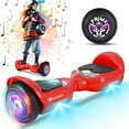 thumbnail image 1 of Gyrocopters Prime All New 2026 Hoverboard | Speed up to 15km/h | 6.5” wheels | 165 lbs weight capacity | UL2272 certified with Wireless Music Speaker (RED), 1 of 9