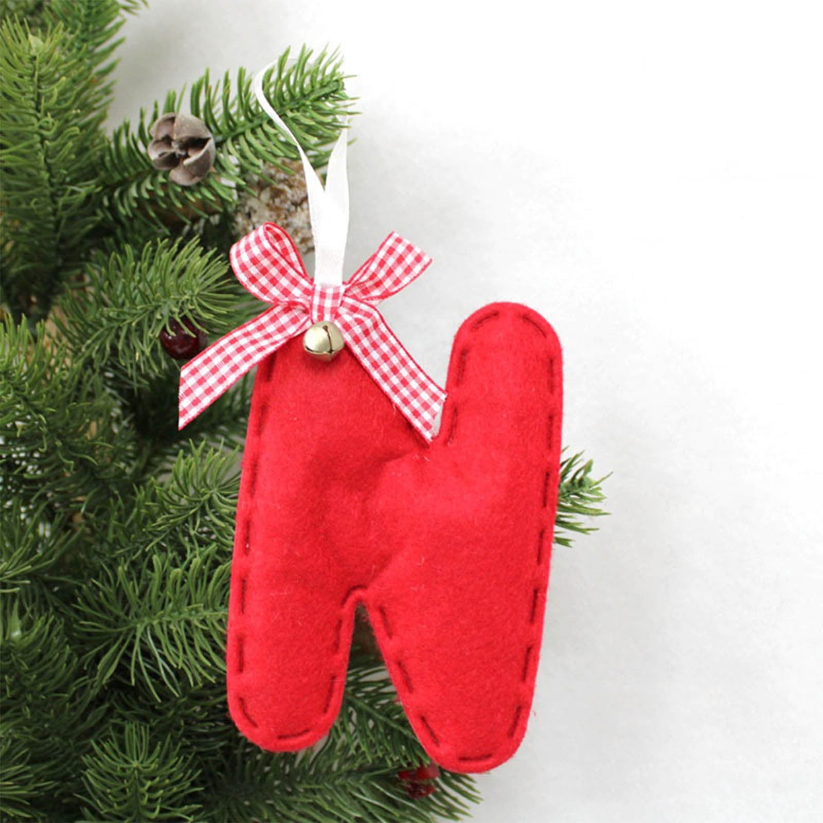 Lettres De Décoration De Noël, Pendentif 26 Lettres Pour Décor D'arbre De Noël, Ornement De Nom Personnalisé à Faire Soi-même  15