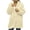 Beige, variant on Women's Button Down Long Cardigan Coat Fuzzy Fleece Lapel Faux Fur Warm Winter Outwear Overcoat Jackets with Pockets