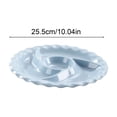 thumbnail image 3 of Compartmentalized Plastic Meal Tray, 5-Compartment Divided Plate for Lunch Home, Lightweight Portion Control Plates for Preschoolers, Bento Style Serving Dish in 6 Colors, Blue, 3 of 6