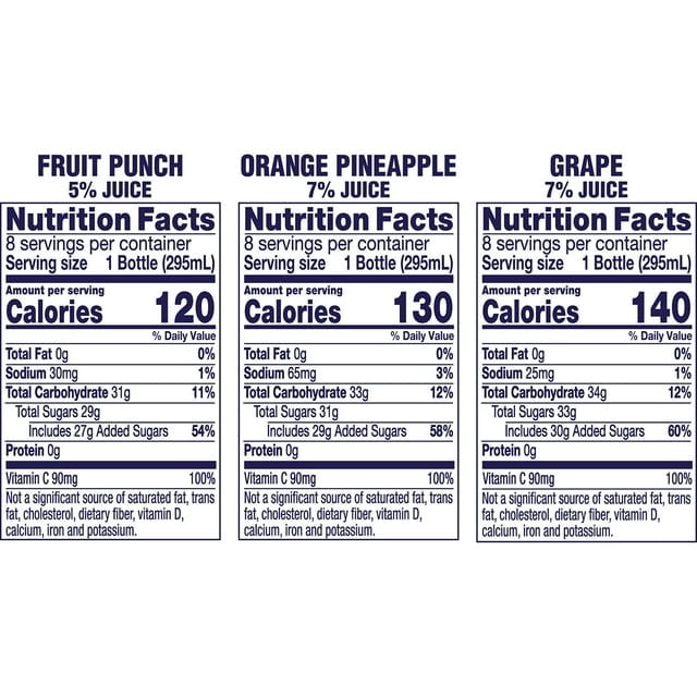 Welch’s 100% Juice Variety Pack, 10 fl oz Bottles, 24 Pack – Fruit Juice Drink for Kids & Family
