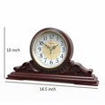 thumbnail image 4 of Reloj de mesa Beesealy, antiguo, de escritorio, moderno, cuarzo, color granate, 4 of 7