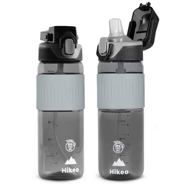 Termos para Agua 2 Pz. Tritán Ultra Resistente Hikeo Tapa Hermética BPA Free