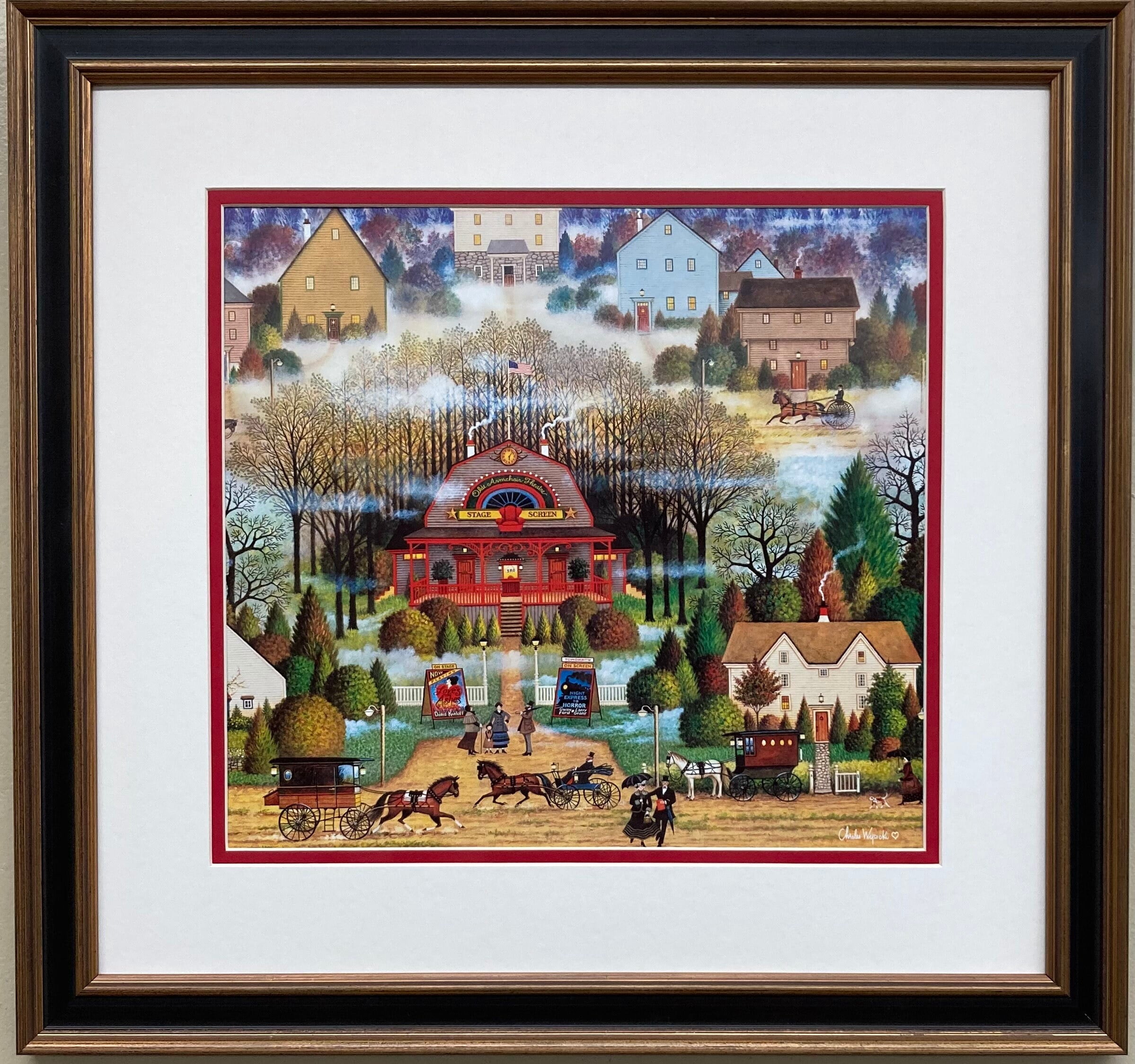 【2点セット】チャールズ・ワイソッキー 額装絵画 カントリー／ヴィンテージアート 51989b32-8e17-4be4-aba2-