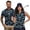 Blue Palm Tree, variant on KUIFORTI Funny Couple Golf Shirts Rainbow Tie Dye Women Sport Cloth Moisture Wicking Suitable for Tennis Enthusiasts Machine Washable Soft and Comfortable