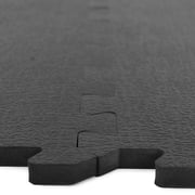 Greatmats Sport Plus Designer 10 mm Interlocking High Density Foam Tiles Black 25 Pack 2 ft. x 2 ft.