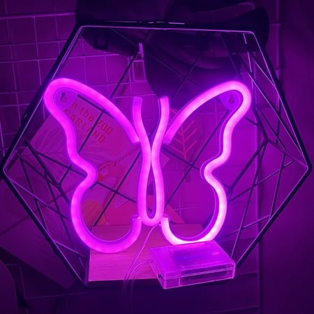 

Creative LED Butterfly Night Light Colorful Hanging Neon Decorative Lamp for Home Living Room Bedroom New