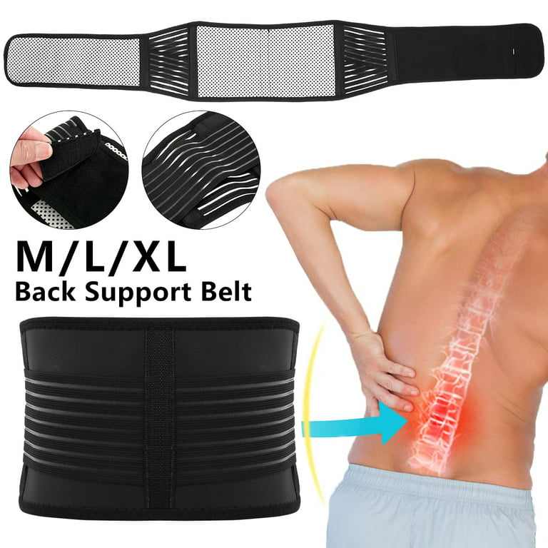 Hands DIY Back Support Belt Breathable Lower Back Brace Pain Relief  Adjustable Self-Warming Comfort Lumbar Support Back Brace with Magnetic for  Women