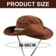thumbnail image 2 of Sombrero de montañismo con cordón de 56-58 cm de circunferencia, sombrero de pescador de ala grande, sombrero de sol protector solar de verano para mujer, 2 of 5