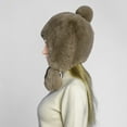 thumbnail image 4 of Dyfzdhu Women Winter Plush Fake Thick Hat Ear Protectors Warm Khaki, 4 of 7