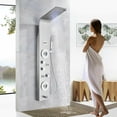 thumbnail image 4 of Zovajonia Shower Panel Tower System , Stainless Steel Shower Tower with Multi-Functions, Waterfall Showerhead, Massage Shower Jets,  Rain Shower System Brushed Nickel, 4 of 11