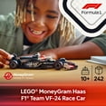 thumbnail image 4 of LEGO Speed Champions MoneyGram Haas F1 Team VF-24 Race Car Toys - Building Set For Kids, Boys & Girls, Ages 10+ - Toy Cars for F1 Fans - Gift Ideas for Birthdays - 77250, 4 of 8