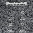 thumbnail image 4 of Accent Home Bathroom Rug Mat, Extra Soft Absorbent Premium Bath Rug, Non-Slip Comfortable Bath Mat, Carpet for Tub, Shower, Bath Room, Pack of 2 24x36 inch in Grey Color., 4 of 5