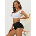 thumbnail image 4 of DARING DIVA Women's High-Waist Invisibles Underwear Breathable Panties S Black, 4 of 6