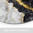 thumbnail image 7 of Luxury Marble Shower Curtain Sets 4-Piece Waterproof Polyester 72x72 Inch, Purple Marble & Gold Vein Design with Non-Slip Bath Mat & Toilet Cover, Modern Bathroom Decor Includes 12 Hooks​, 7 of 7