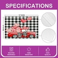 thumbnail image 4 of Love Themed Placemats Set of 4 12"x18" Kids Heart and Car Pattern Placemats for Dining Table Kitchen Valentine''s Day Plaid Table Mats Placemat Romantic Red Decor Table Place Mats, 4 of 4