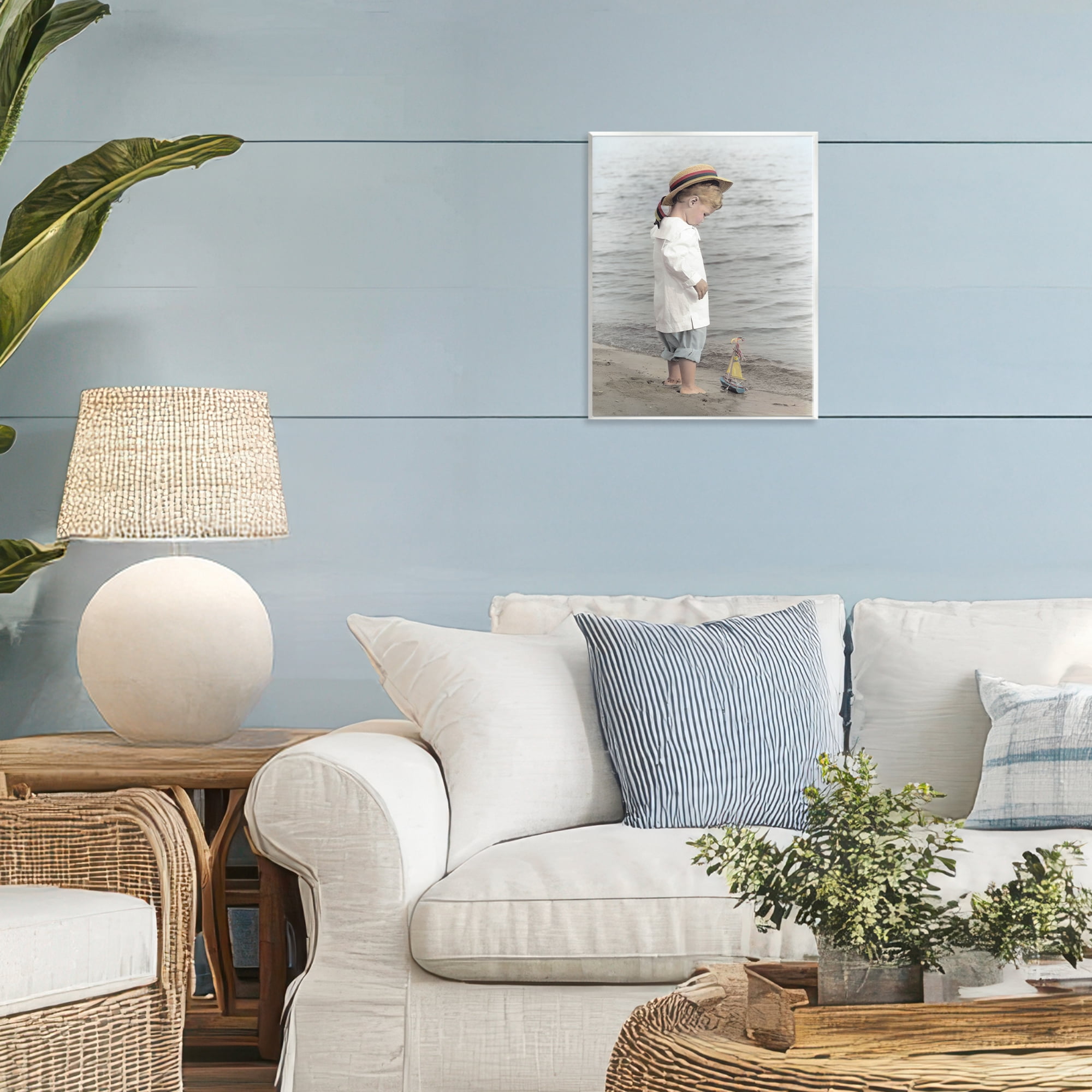 Stupell Industries Child on Beach Shore Wall Plaque Art, design by Kendra Dew