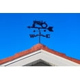 thumbnail image 3 of EZ Vane Classic 1930's Farm Tractor Weathervane — Post Mount, Wind Cups, Antique Copper Finish, Steel with Durable Triple Powder Coating, Handcrafted in USA, 3 of 10