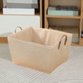 thumbnail image 4 of Bxaolu Large Laundry Basket, Laundry Hamper, Sisal&nbsp;Rope Storage Hamper for Bedroom, Nursery & Bathroom – Toy Storage Organizer, 20" x 15" x 15", Khaki, 4 of 6