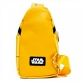 thumbnail image 2 of Star Wars Vegan Leather Crossbody Sling Bag with Adjustable Straps, C-3PO, Bounding, Yellow, 2 of 2