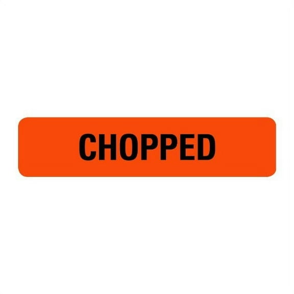 Chopped Food Labels