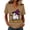 Khaki(Halloween Ghost Bat), variant on Halloween Costumes for Women V Neck Fall Funny Halloween Ghost Bat Short Sleeve T-Shirt Autumn Holiday Loose Fit Tee Tops Gray XL